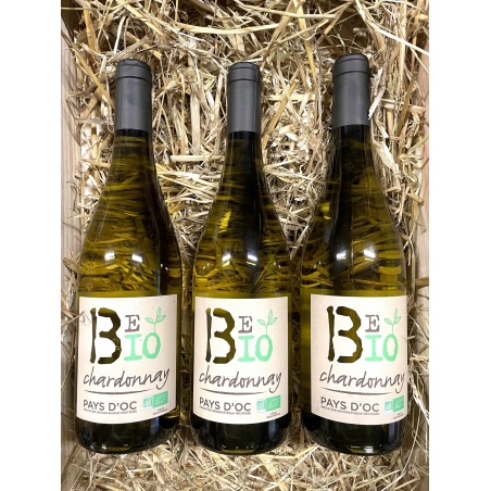 Vin blanc chardonay sans alcool bio LE PETIT BERET : la bouteille de 75cL à  Prix Carrefour